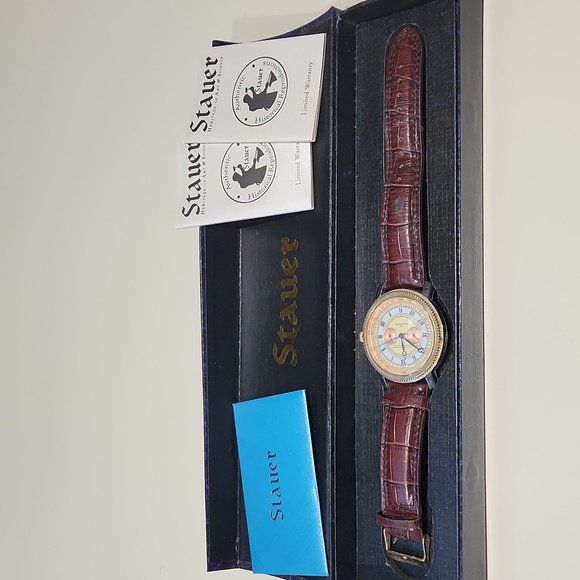 Stauer Geo W. Chatterton Springfield Stainless steel case back 21562 3 ATM water - Picture 8 of 17